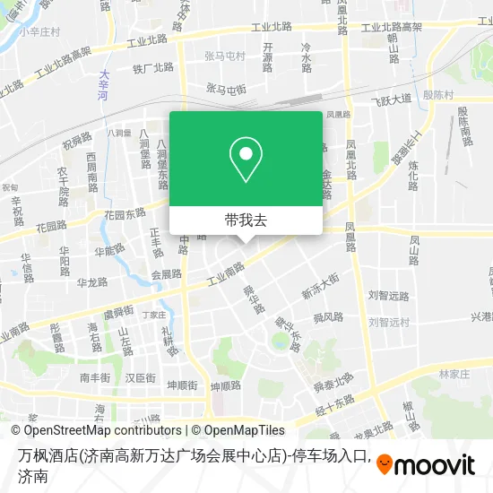 万枫酒店(济南高新万达广场会展中心店)-停车场入口地图