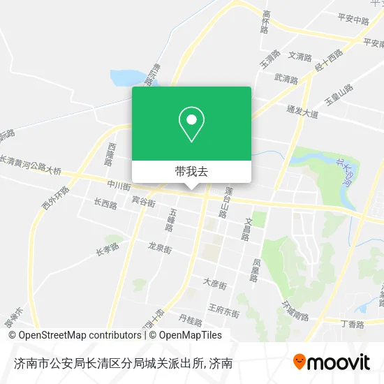 济南市公安局长清区分局城关派出所地图