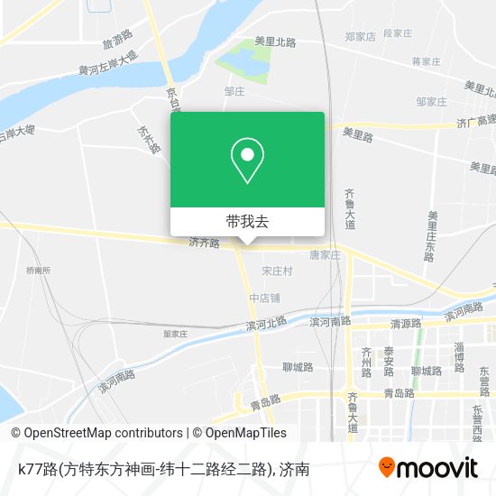 k77路(方特东方神画-纬十二路经二路)地图