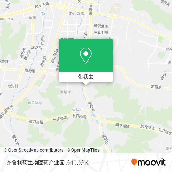 齐鲁制药生物医药产业园-东门地图
