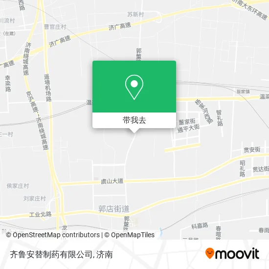 齐鲁安替制药有限公司地图