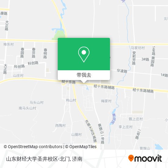 山东财经大学圣井校区-北门地图
