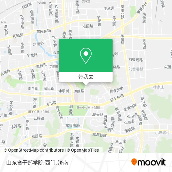 山东省干部学院-西门地图