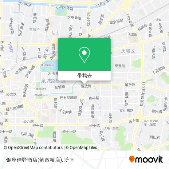 银座佳驿酒店(解放桥店)地图