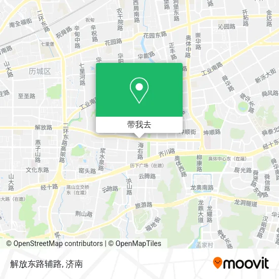 解放东路辅路地图