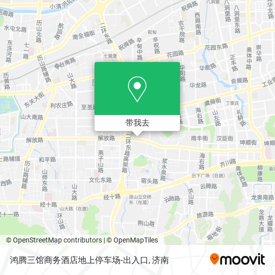 鸿腾三馆商务酒店地上停车场-出入口地图