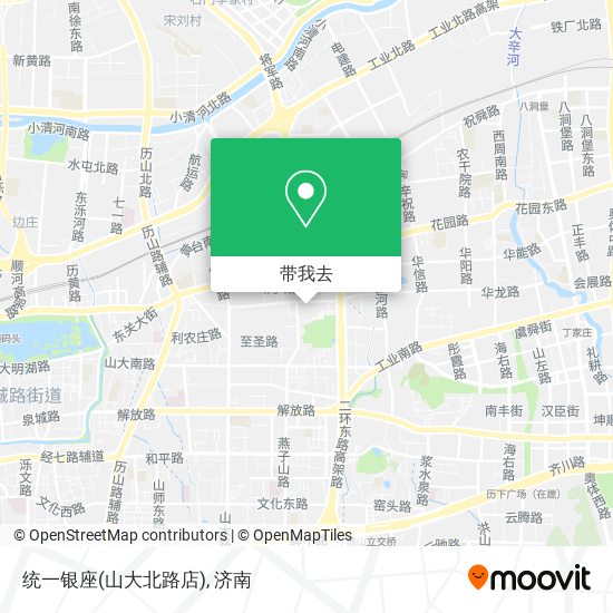 统一银座(山大北路店)地图