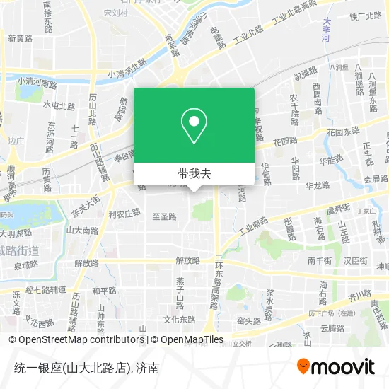 统一银座(山大北路店)地图