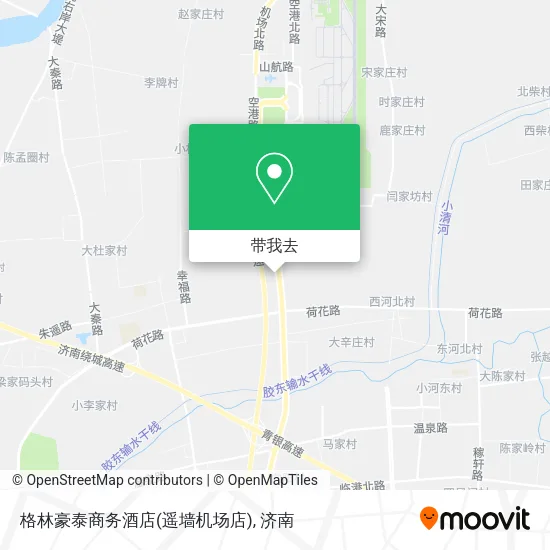 格林豪泰商务酒店(遥墙机场店)地图