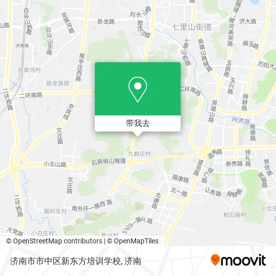 济南市市中区新东方培训学校地图