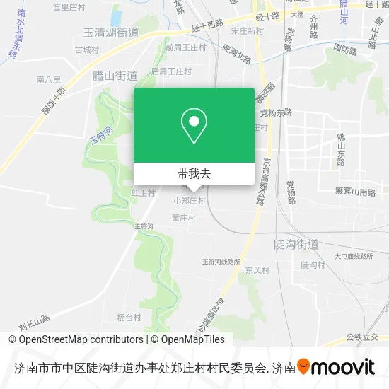济南市市中区陡沟街道办事处郑庄村村民委员会地图