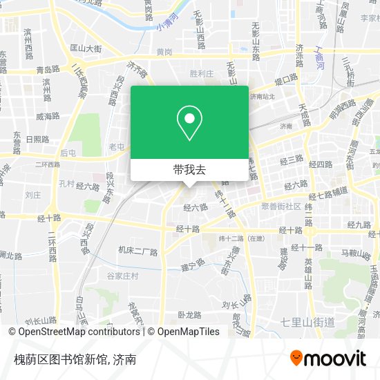 槐荫区图书馆新馆地图