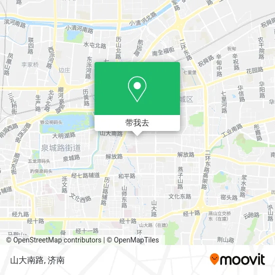 山大南路地图