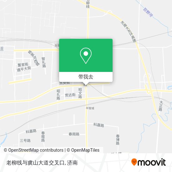 老柳线与虞山大道交叉口地图