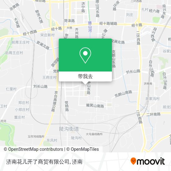 济南花儿开了商贸有限公司地图