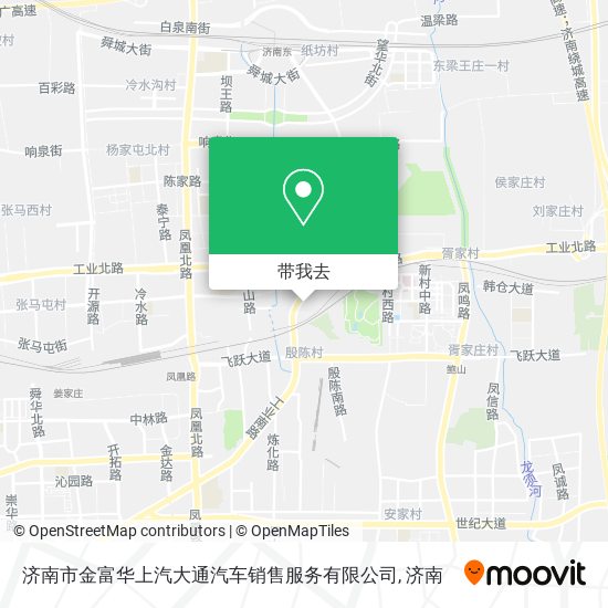 济南市金富华上汽大通汽车销售服务有限公司地图