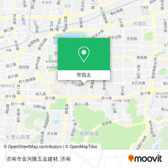 济南市金兴隆五金建材地图