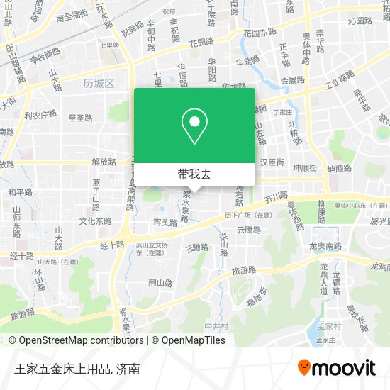 王家五金床上用品地图