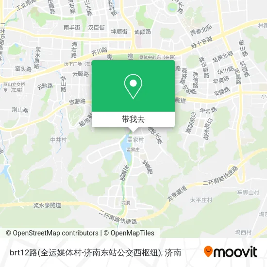 brt12路(全运媒体村-济南东站公交西枢纽)地图