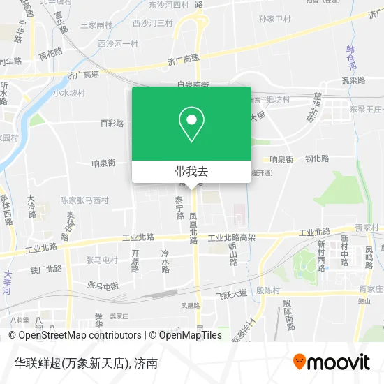 华联鲜超(万象新天店)地图