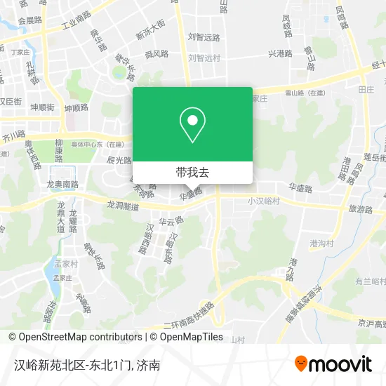 汉峪新苑北区-东北1门地图