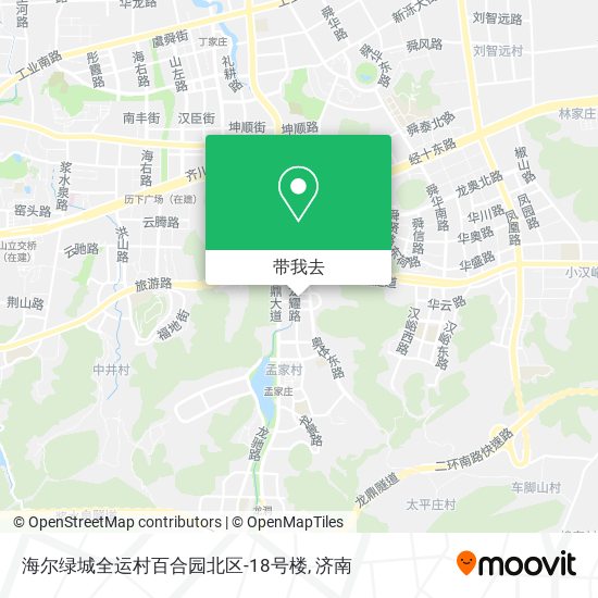 海尔绿城全运村百合园北区-18号楼地图