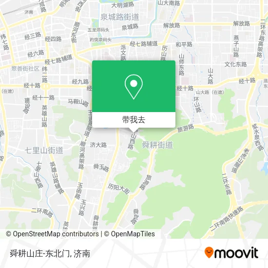 舜耕山庄-东北门地图