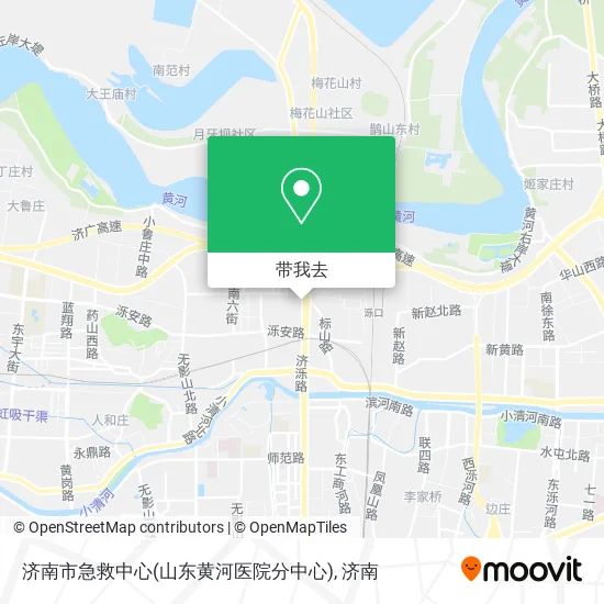 济南市急救中心(山东黄河医院分中心)地图