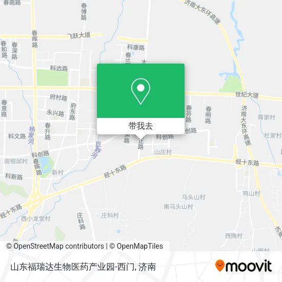 山东福瑞达生物医药产业园-西门地图