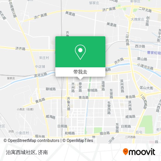 泊寓西城社区地图