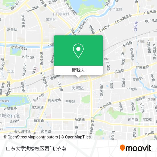 山东大学洪楼校区西门地图