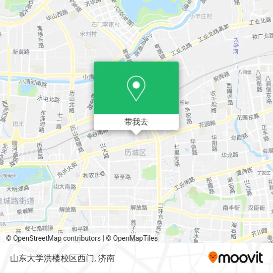 山东大学洪楼校区西门地图
