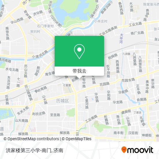 洪家楼第三小学-南门地图