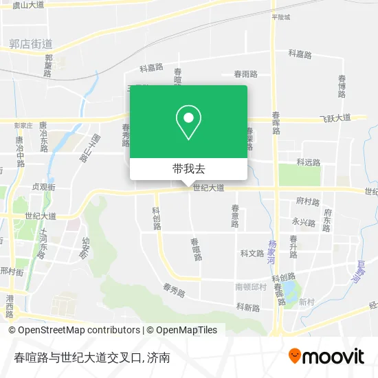 春喧路与世纪大道交叉口地图