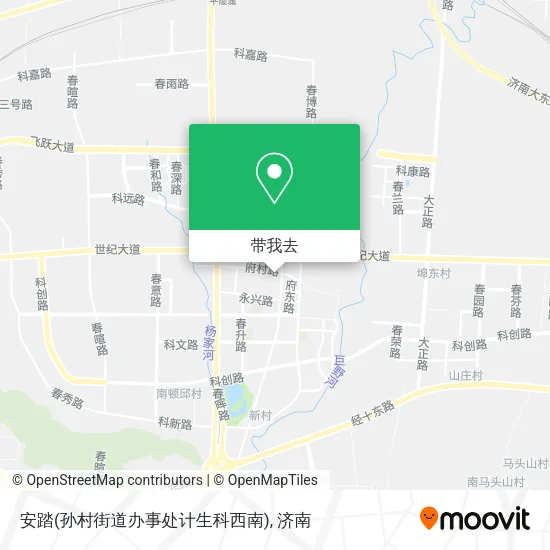 安踏(孙村街道办事处计生科西南)地图