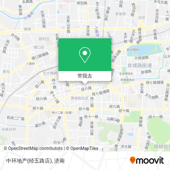 中环地产(经五路店)地图