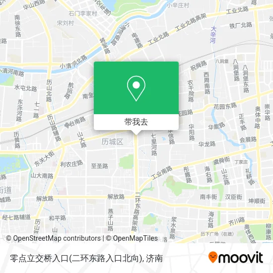 零点立交桥入口(二环东路入口北向)地图