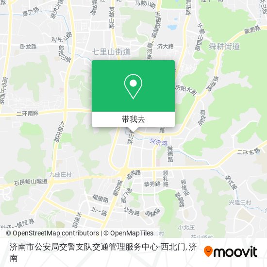 济南市公安局交警支队交通管理服务中心-西北门地图