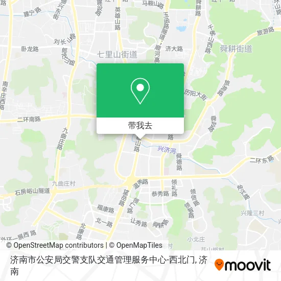 济南市公安局交警支队交通管理服务中心-西北门地图
