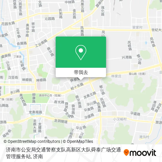 济南市公安局交通警察支队高新区大队舜泰广场交通管理服务站地图