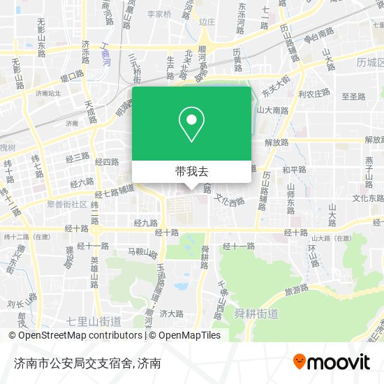 济南市公安局交支宿舍地图