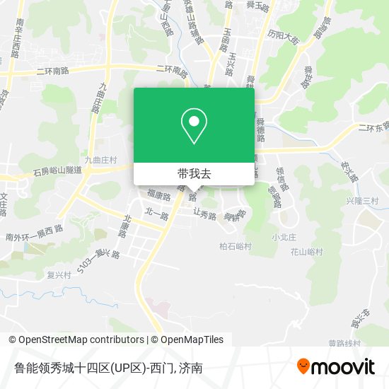 鲁能领秀城十四区(UP区)-西门地图