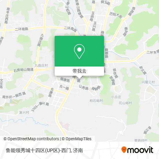 鲁能领秀城十四区(UP区)-西门地图