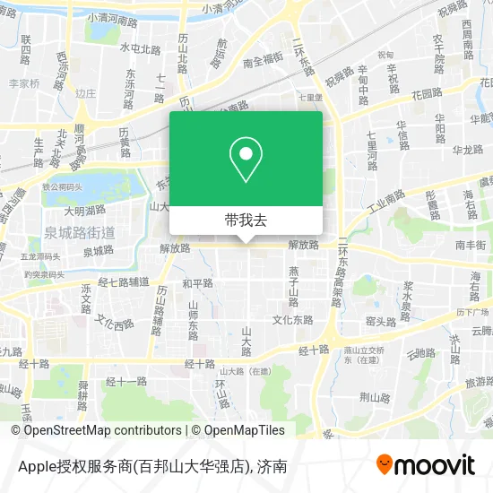 Apple授权服务商(百邦山大华强店)地图