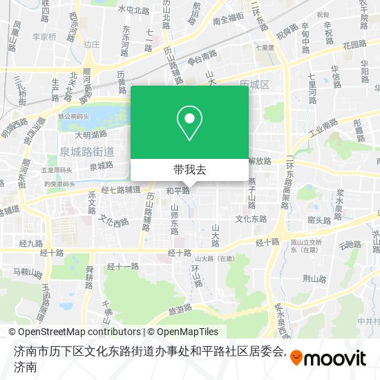 济南市历下区文化东路街道办事处和平路社区居委会地图