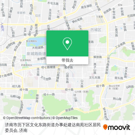 济南市历下区文化东路街道办事处建达南苑社区居民委员会地图