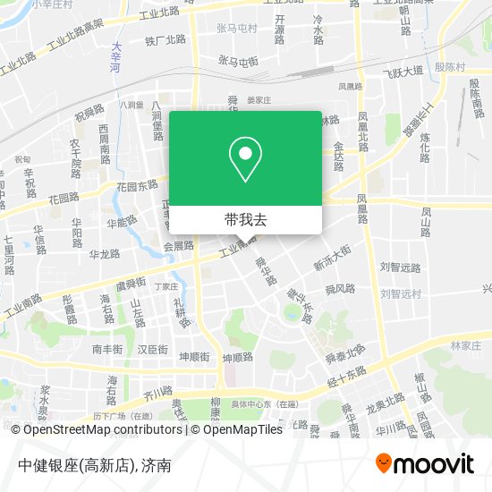 中健银座(高新店)地图