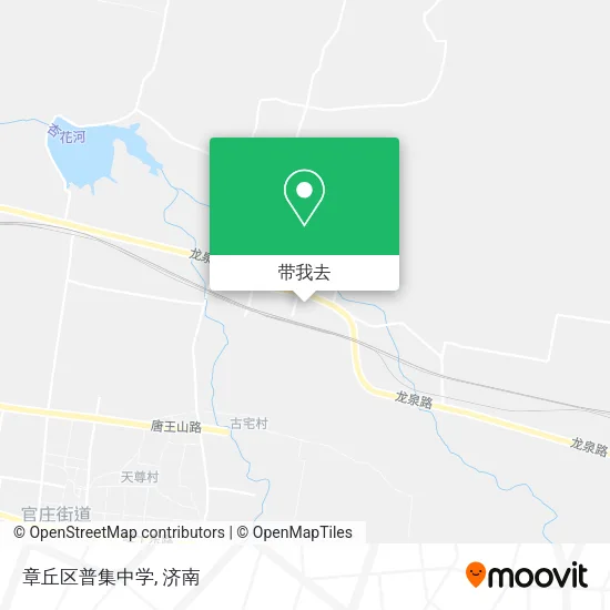 章丘区普集中学地图