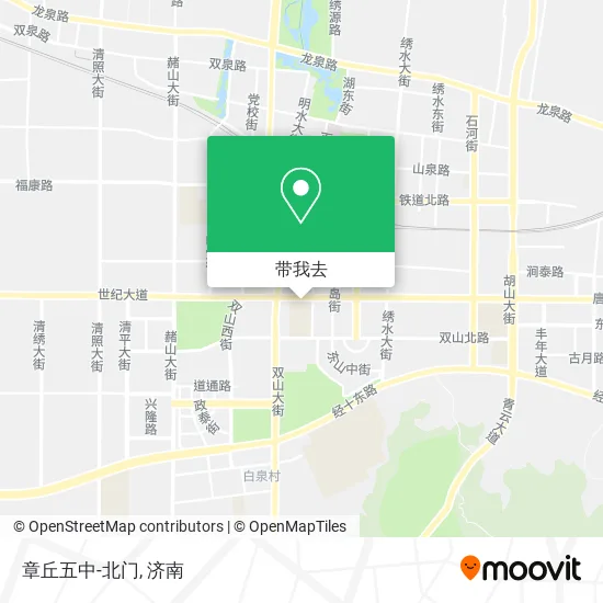 章丘五中-北门地图