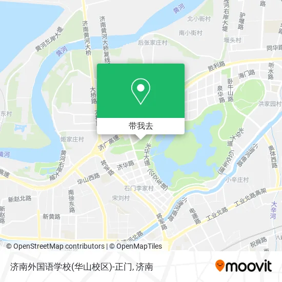济南外国语学校(华山校区)-正门地图